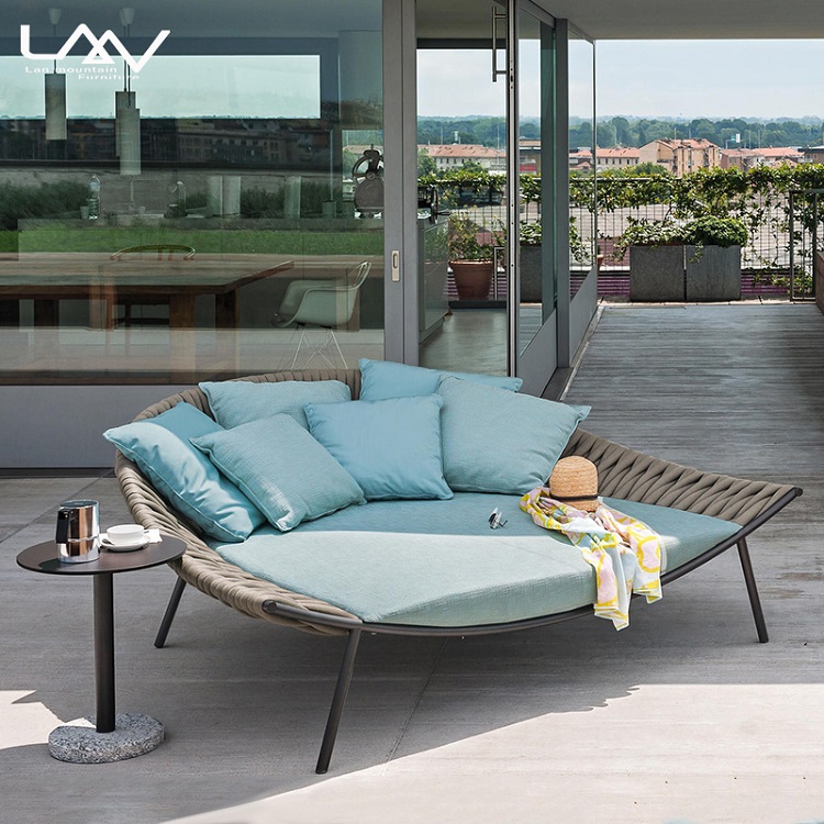 Современная уличная плетеная к – обзор и цена Outdoor Daybed Furniture